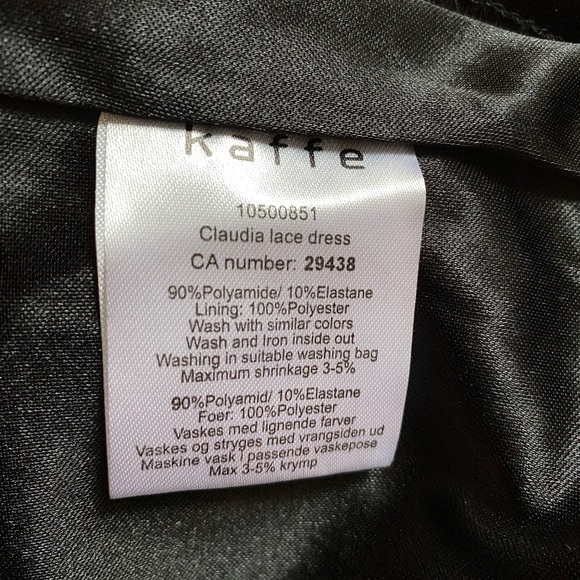 Black Kaffe stretch lace dress - Picture 6 of 7